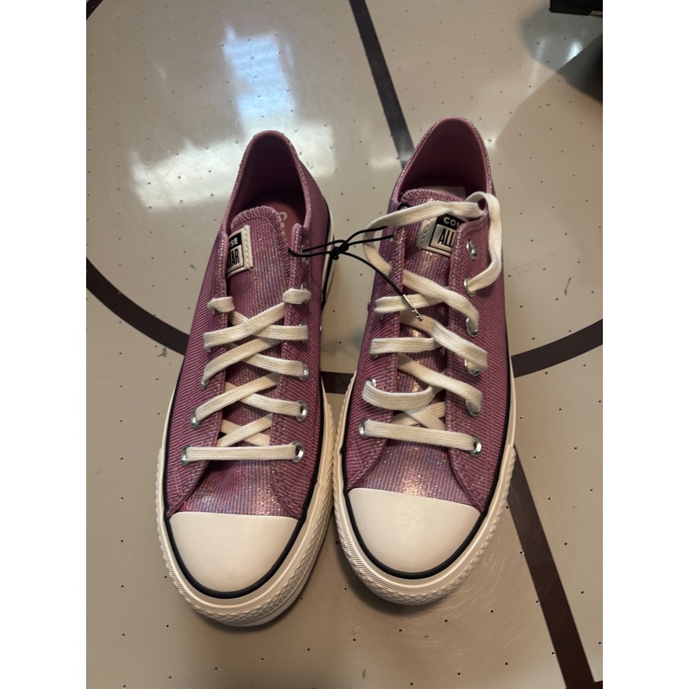 Converse Chuck Taylor All Star Lift Shine Pink Platform Sneakers  Womens 8.5